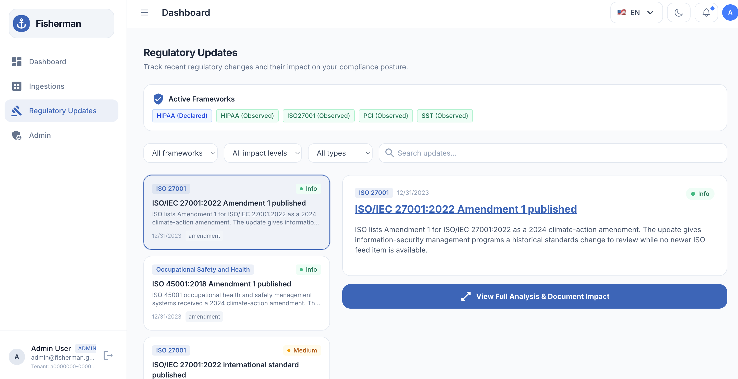 Fisherman AI – Regulatory Updates